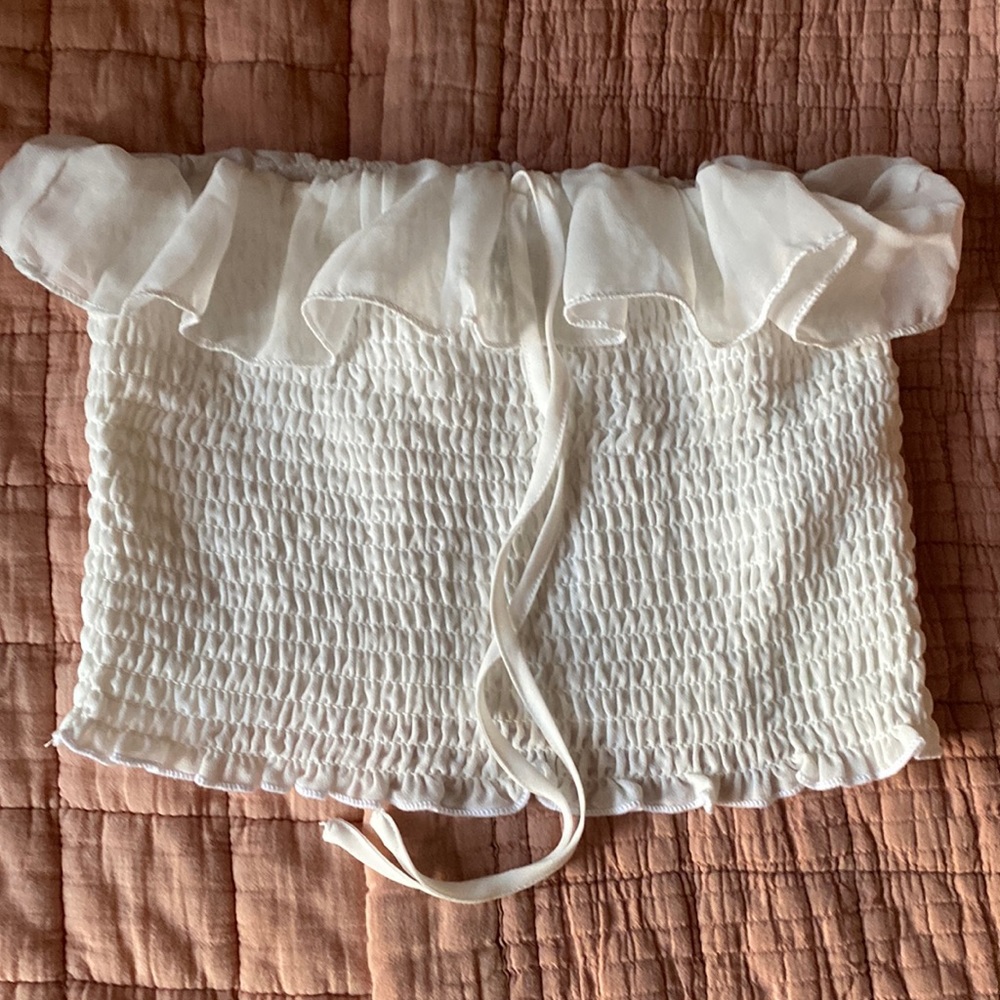 Strapless top